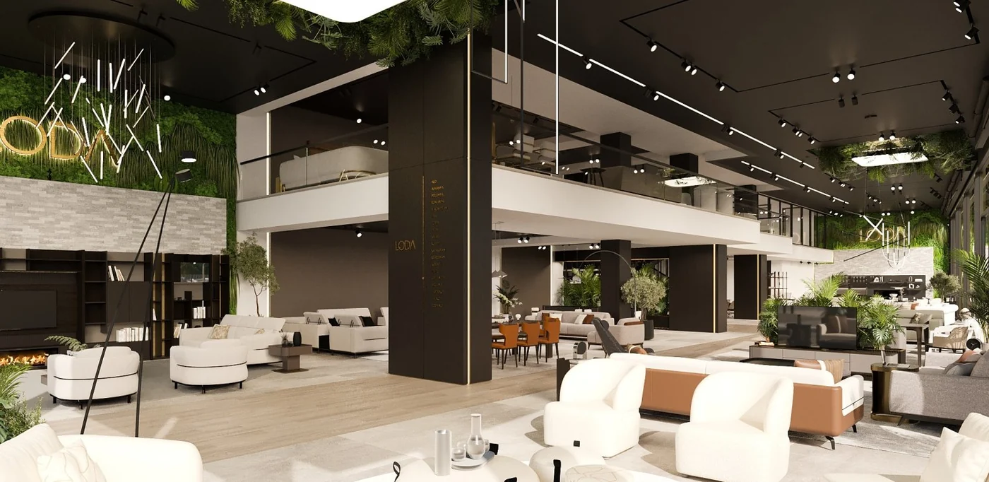 Loda Furniture Store interior render
