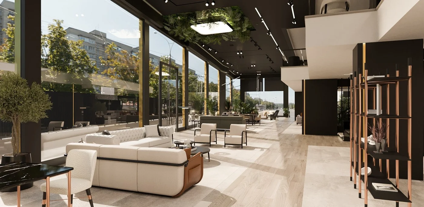 Loda Furniture Store interior render
